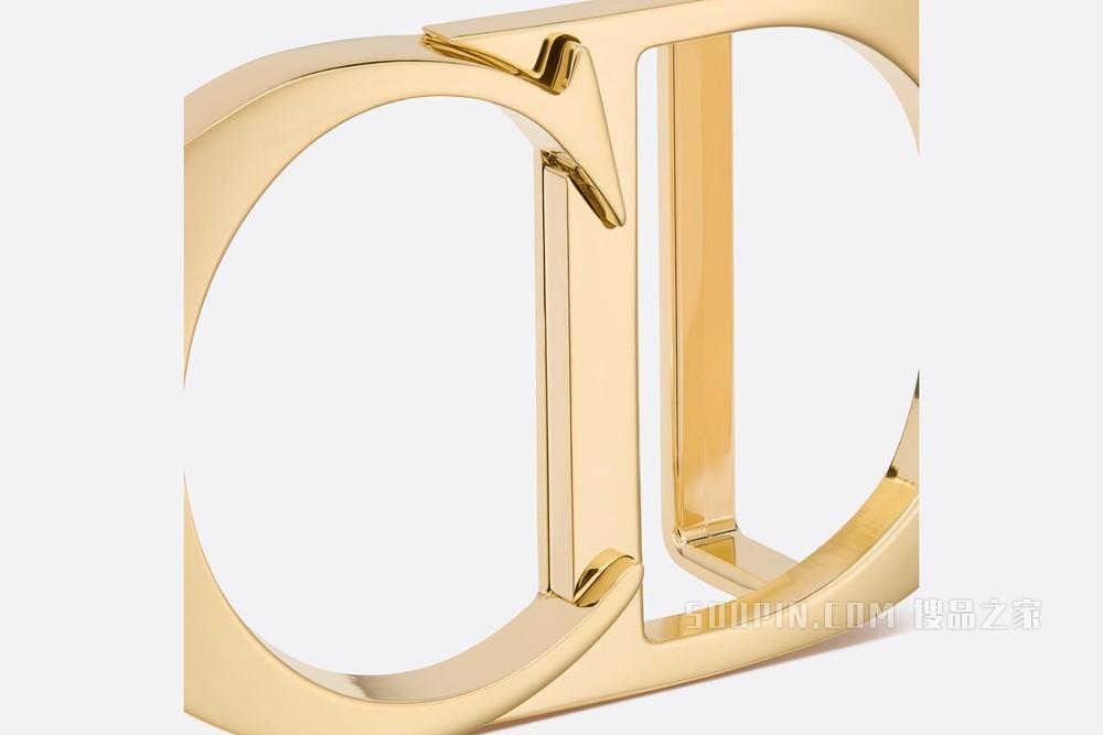 “CD Icon”腰带扣 35 毫米金色饰面黄铜