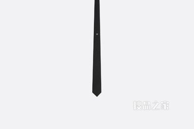 领带 黑色桑蚕丝小蜜蜂图案