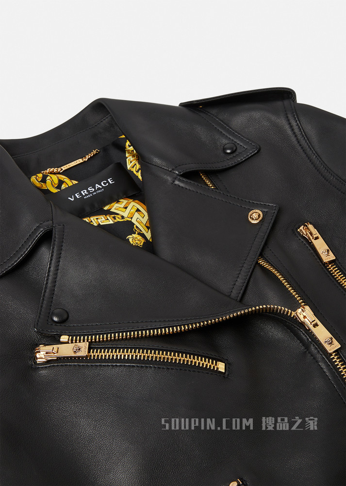 Greca Nappa皮夹克