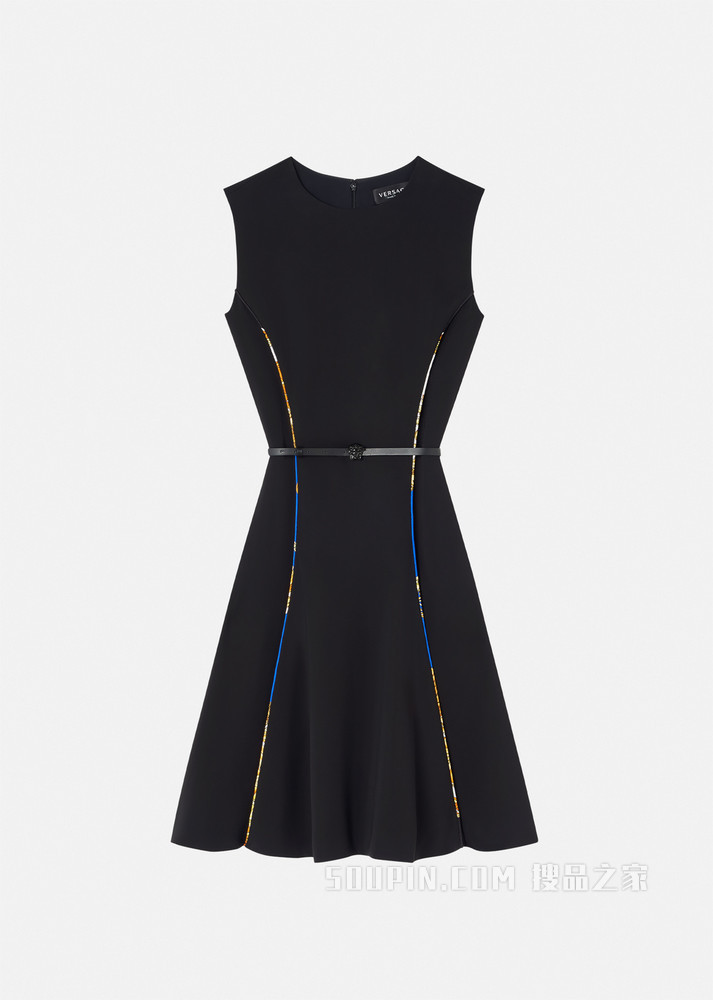 美杜莎系带迷你连衣裙