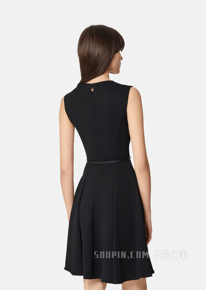 美杜莎系带迷你连衣裙