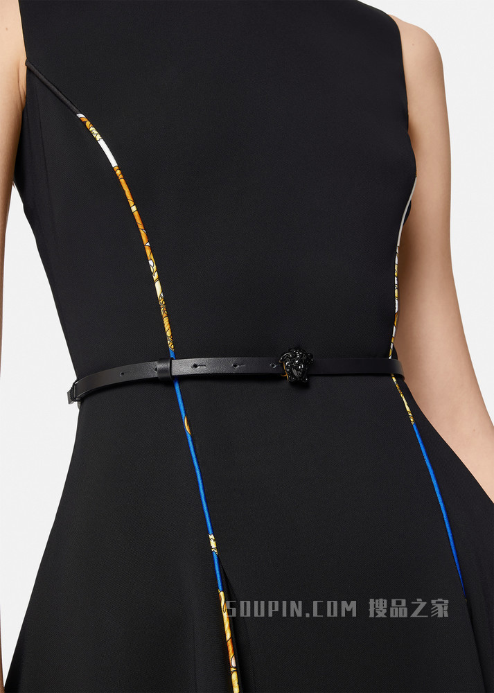 美杜莎系带迷你连衣裙