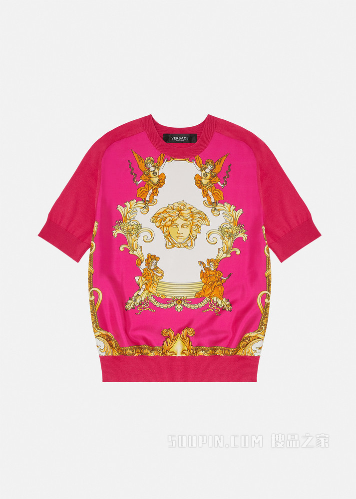 Medusa Renaissance印花嵌饰针织衫