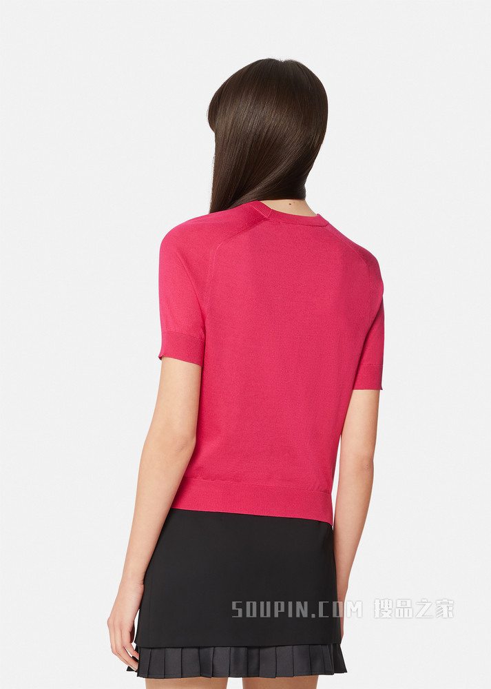 Medusa Renaissance印花嵌饰针织衫