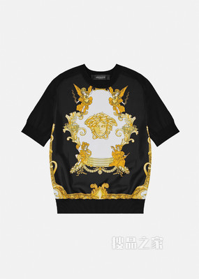 Medusa Renaissance印花嵌饰针织衫