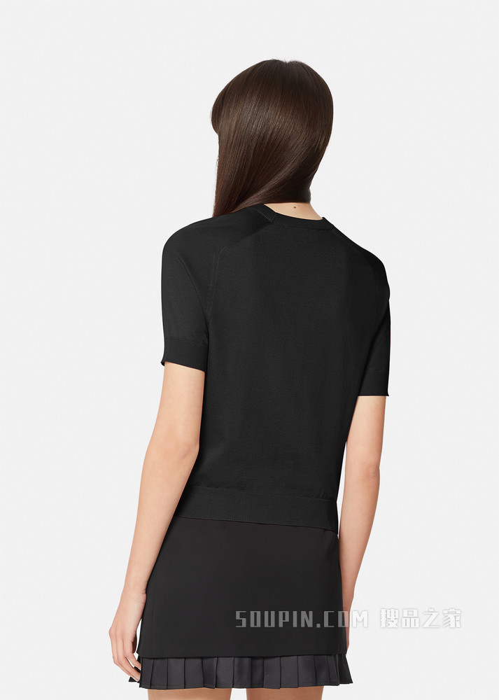 Medusa Renaissance印花嵌饰针织衫