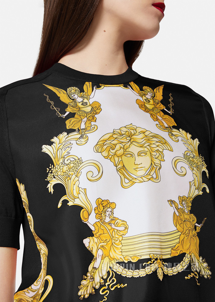 Medusa Renaissance印花嵌饰针织衫