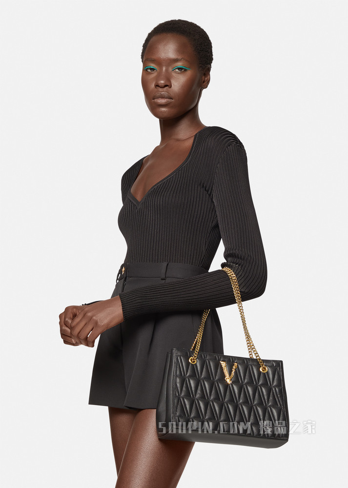 小号Virtus绗缝托特包