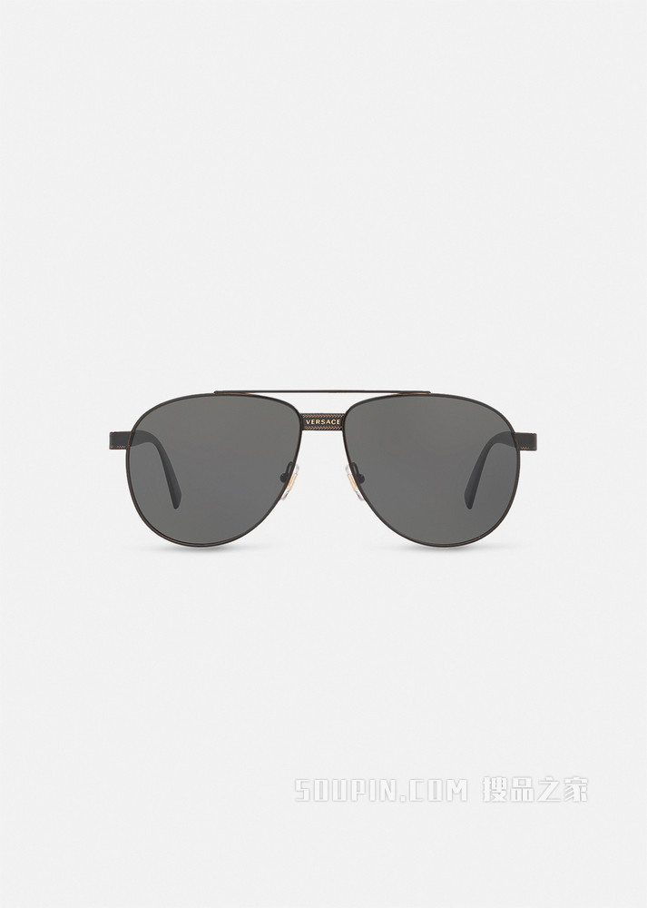 Logomania飞行员太阳镜