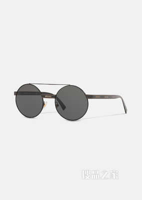 Logomania圆形太阳镜