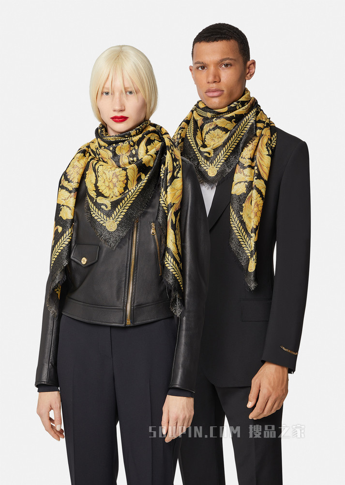 Barocco印花围巾