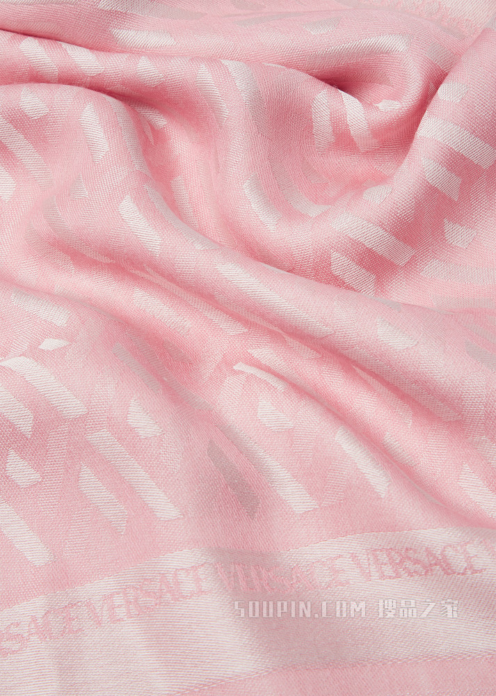 La Greca 羊毛真丝混纺围巾