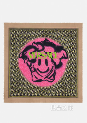 Medusa Tag羊毛真丝混纺披肩