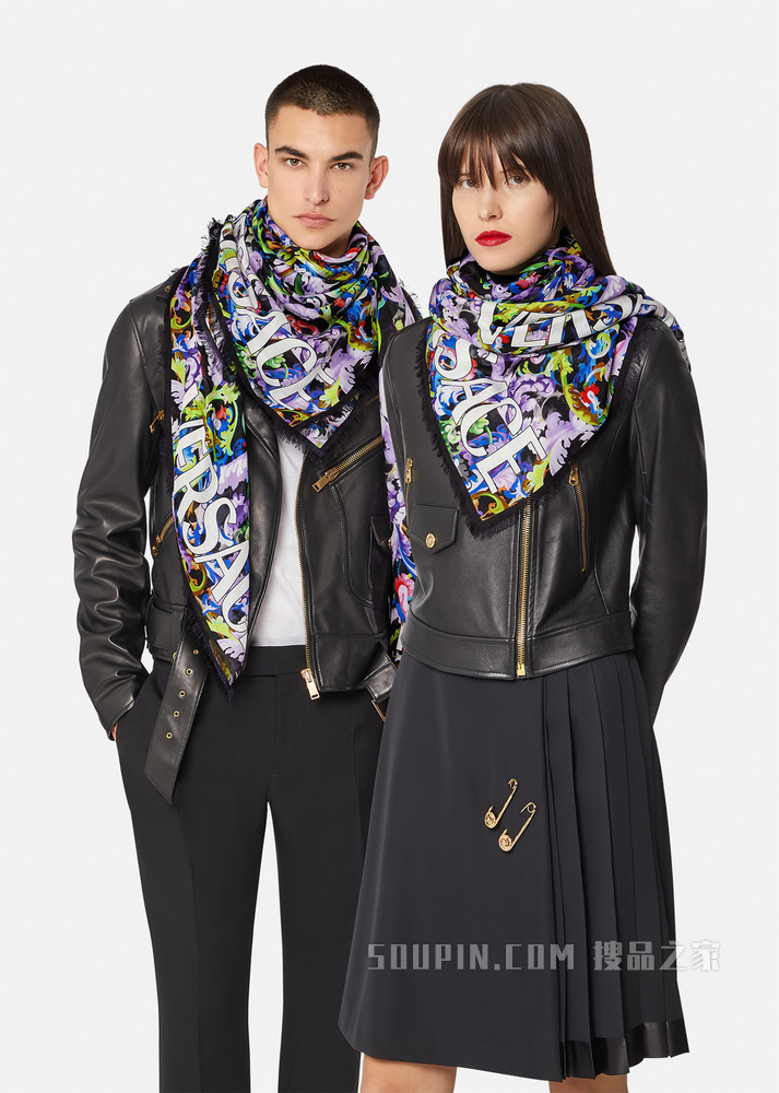 Baroccoflage印花围巾