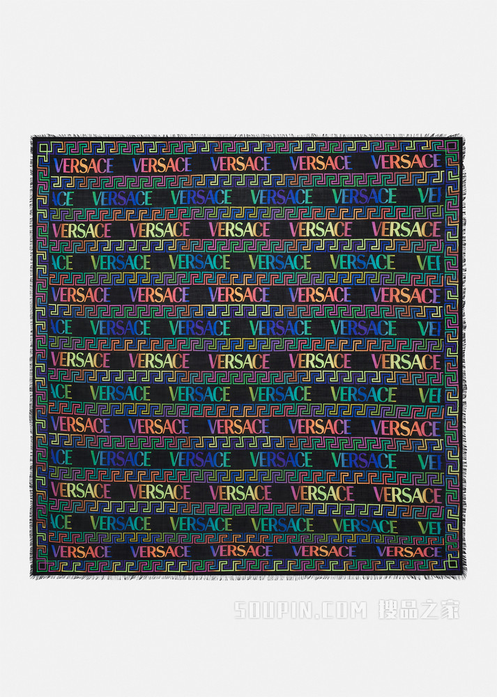 Greca Neon印花围巾