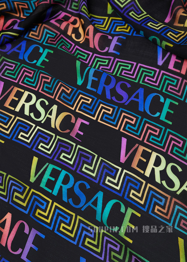 Greca Neon印花围巾