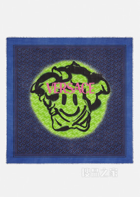 Medusa Tag羊毛真丝混纺披肩