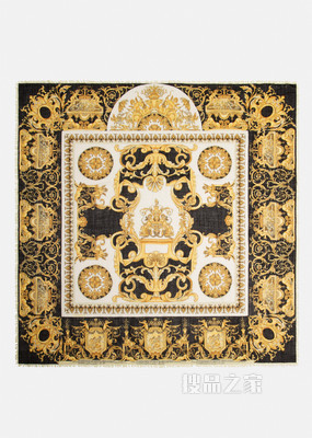 Contrast Barocco印花围巾