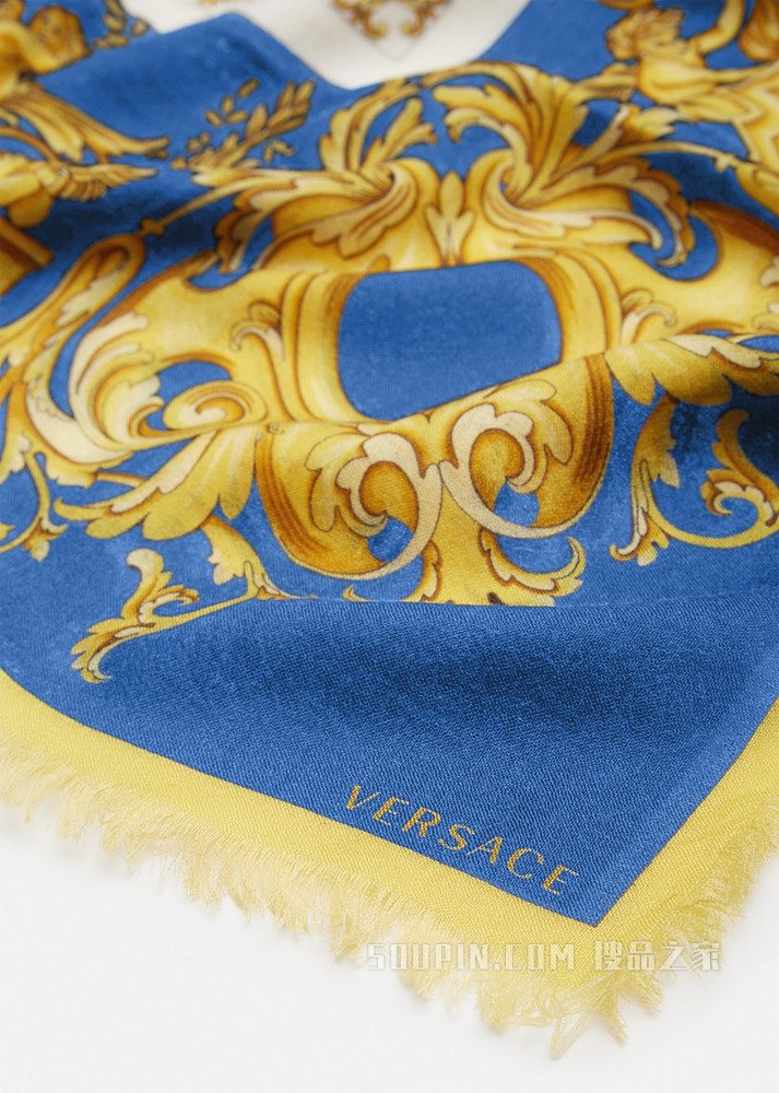 Contrast Barocco印花围巾