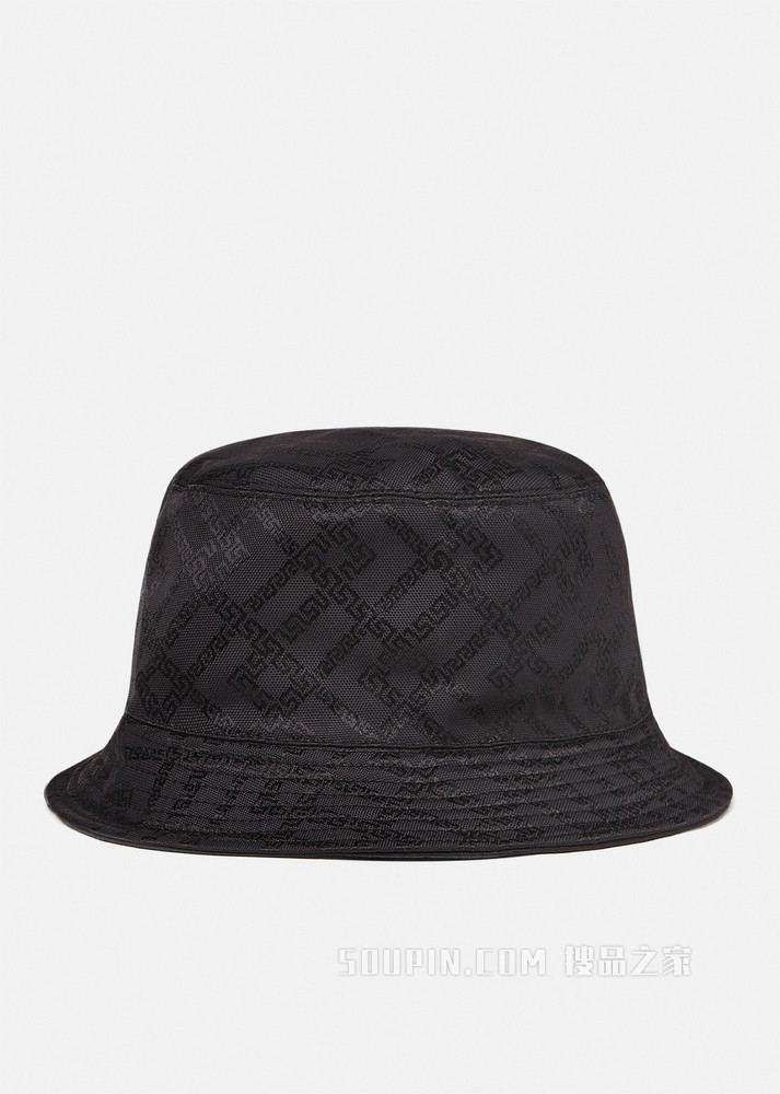 希腊回纹菱形图案渔夫帽