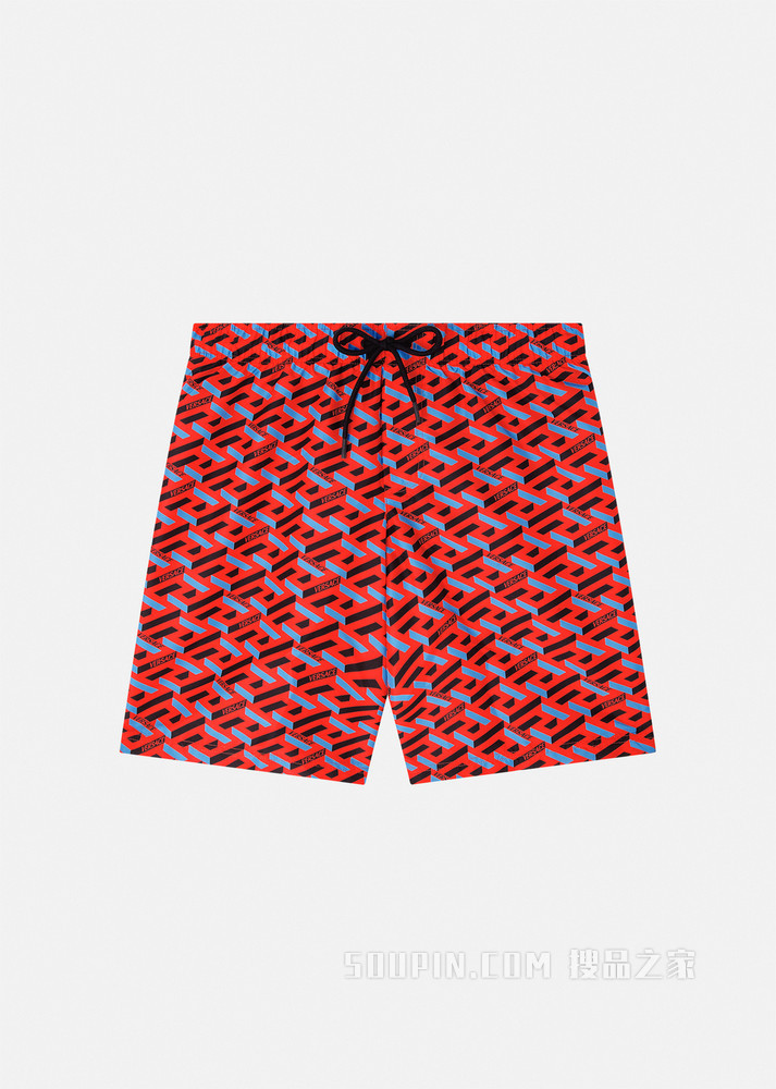 La Greca 印花泳裤
