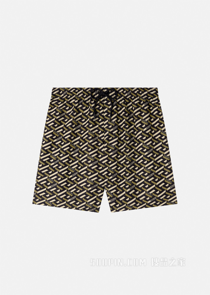 La Greca 印花泳裤