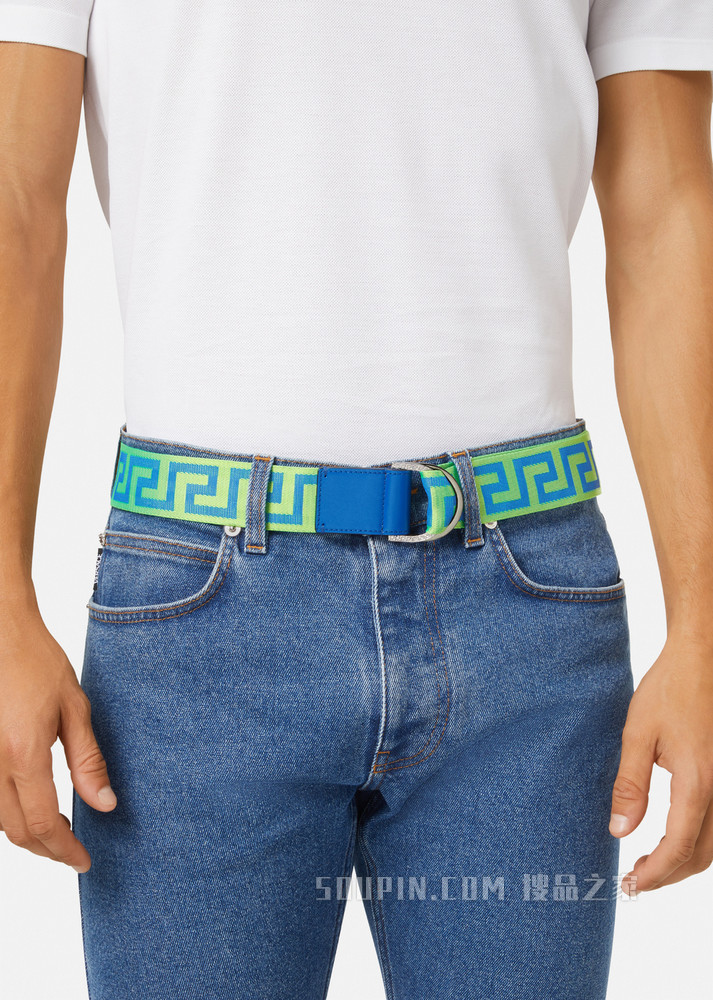 希腊回纹缎带腰带