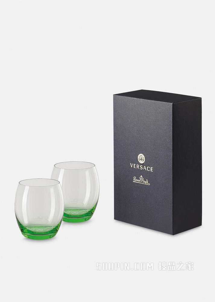 Medusa Lumière薄荷绿威士忌酒杯套装