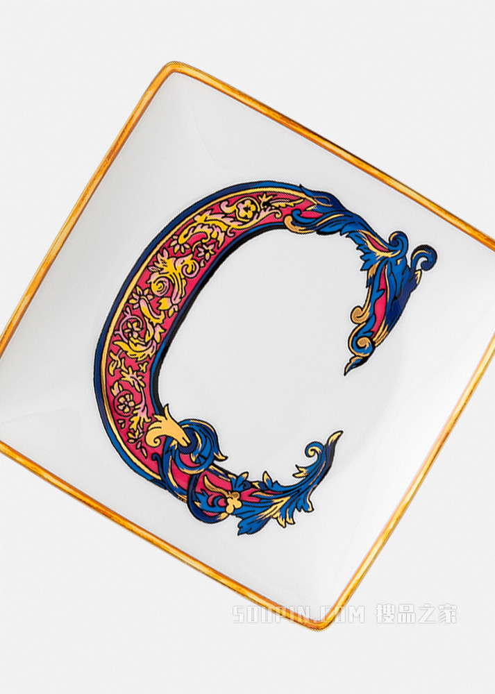 Versace字母餐盘 - C