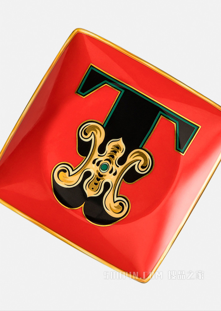 Versace字母餐盘 - T