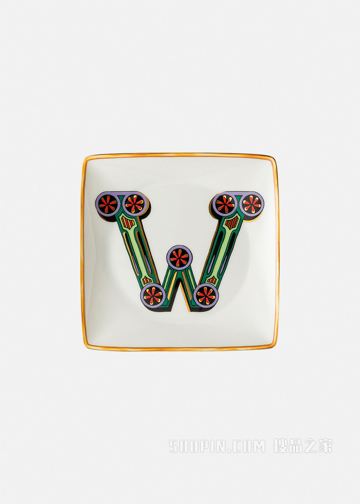 Versace字母餐盘 - W