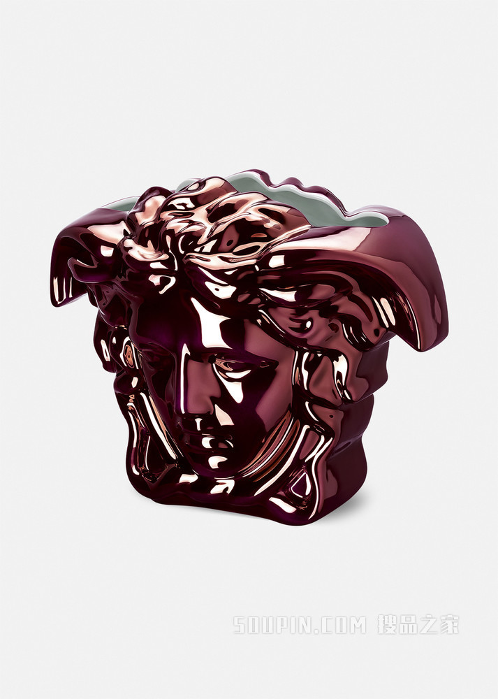 Medusa Grande紫红色花瓶30cm