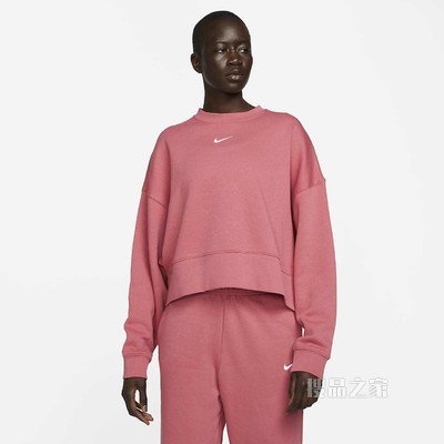 Nike Sportswear Collection Essentials 女子起绒圆领上衣