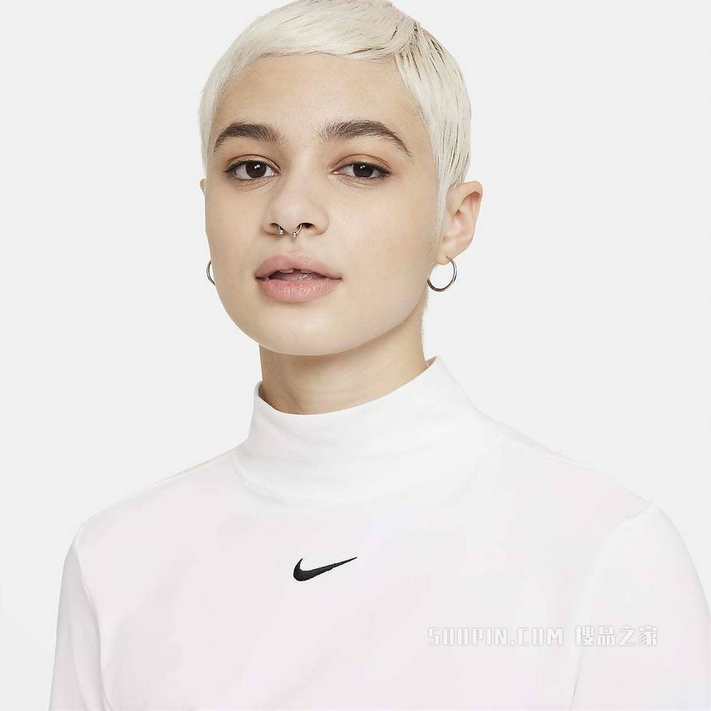 Nike Sportswear Collection Essentials 女子长袖企领上衣