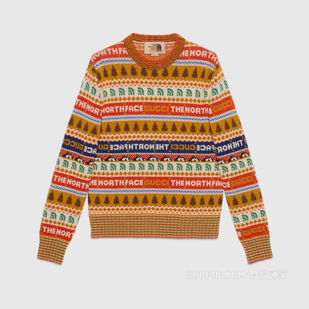 The North Face x Gucci联名系列毛衣 多色