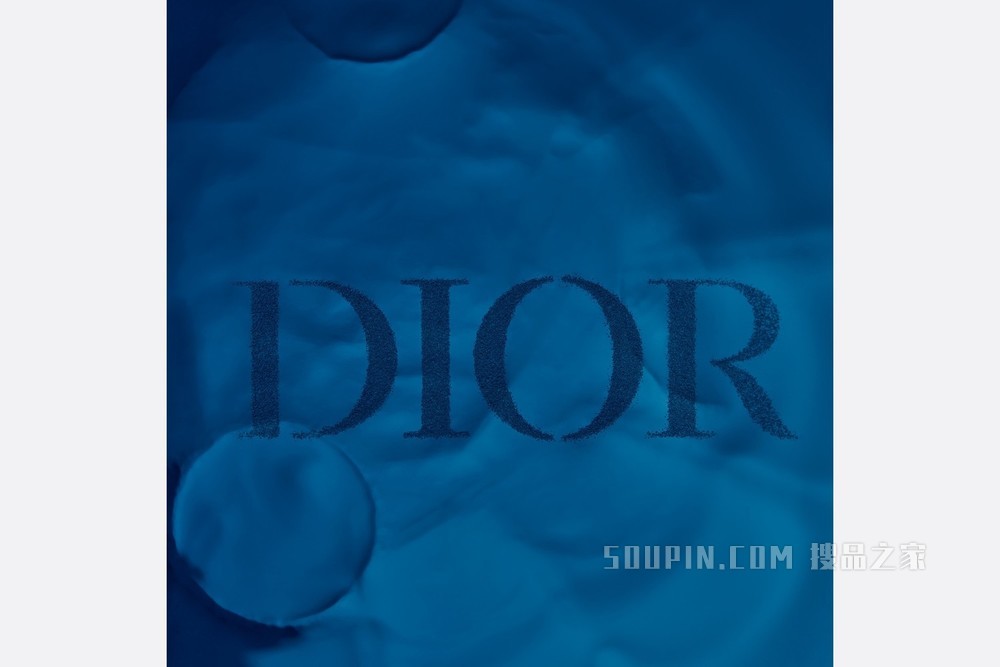 玻璃杯 蓝色“DIOR”标志