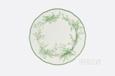 餐盘 新款铃兰系列绿色图案
