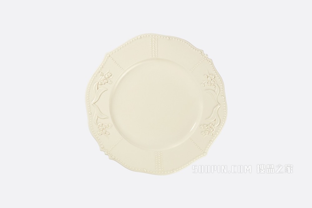 甜品碟 铃兰浮雕装饰