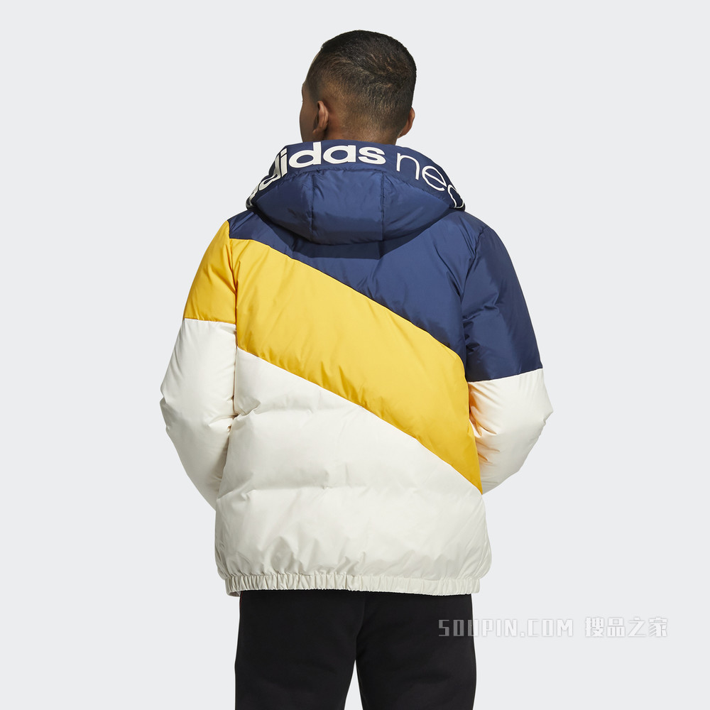 adidas neo M DWN CB JKT 冬季户外运动羽绒服