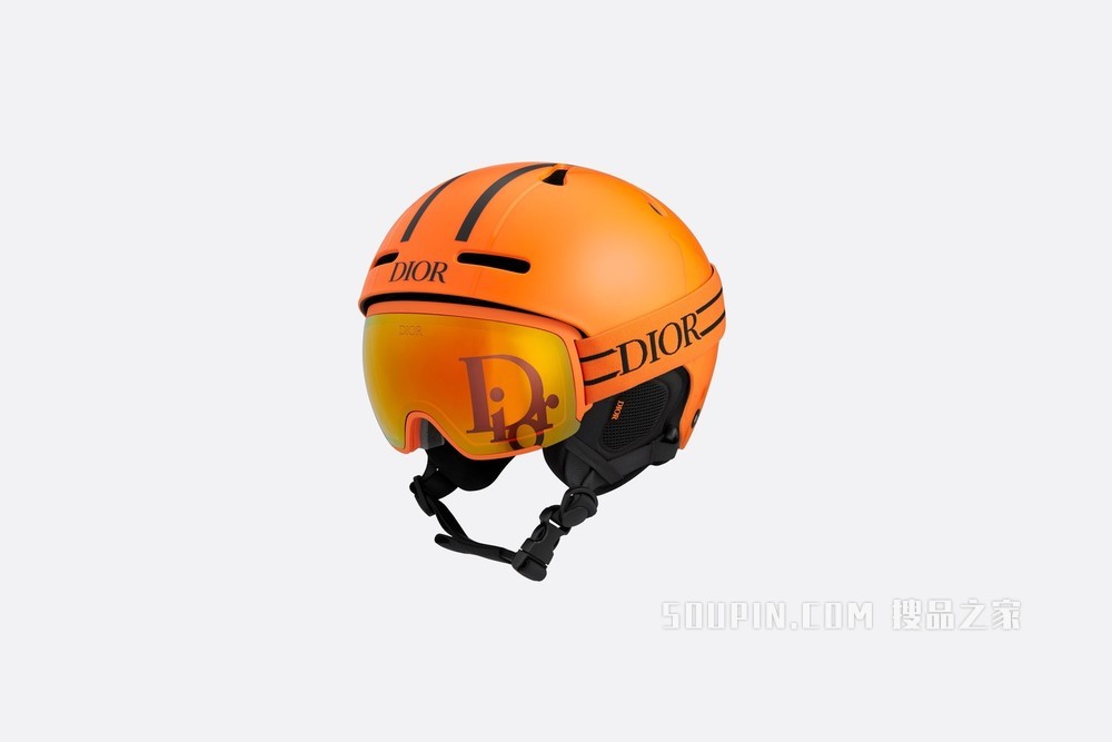 DIOR AND POC 滑雪头盔 橙色 Dior Oblique 图案
