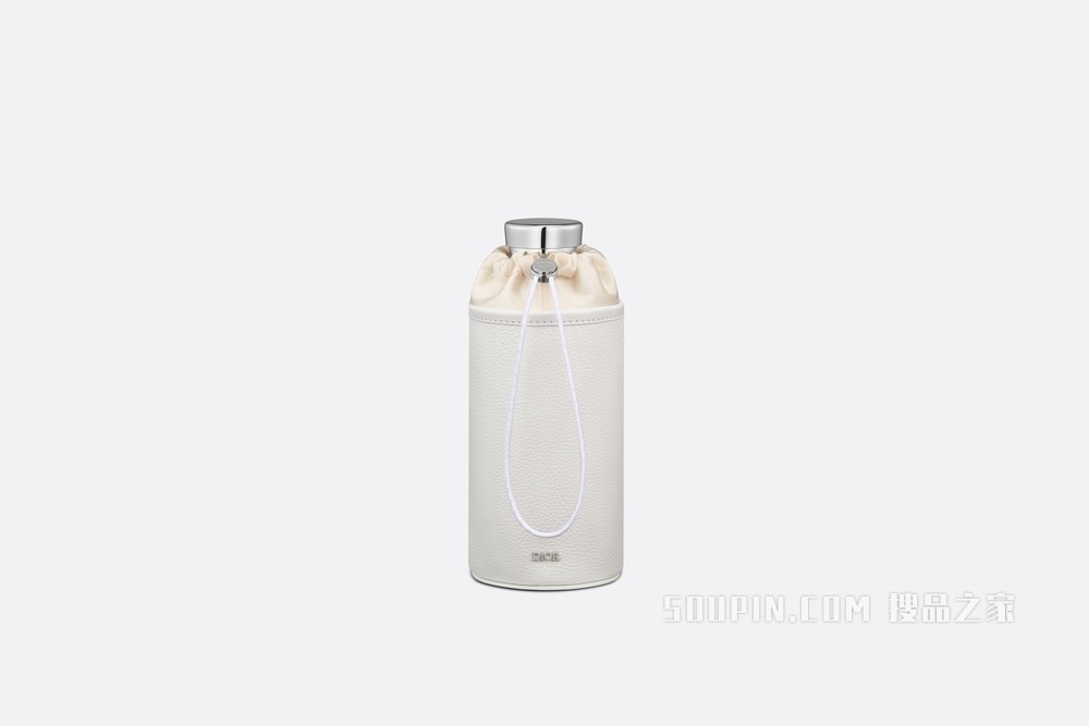 DIOR AND SACAI 水瓶（含瓶托） 不锈钢、奶油白色粒面牛皮革和科技面料