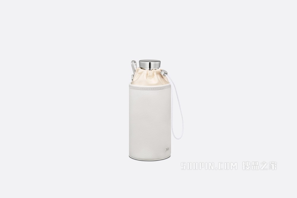 DIOR AND SACAI 水瓶（含瓶托） 不锈钢、奶油白色粒面牛皮革和科技面料