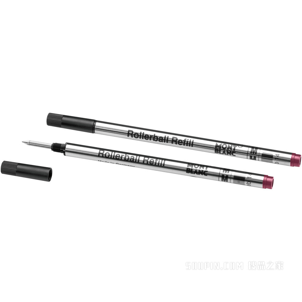 2支装签字笔笔芯（M）酒红色