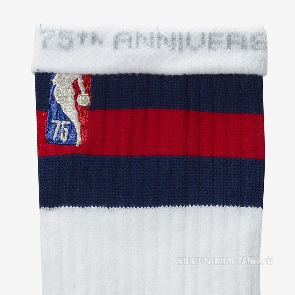 布鲁克林篮网队 Elite City Edition Nike NBA Crew 运动袜（1 双）