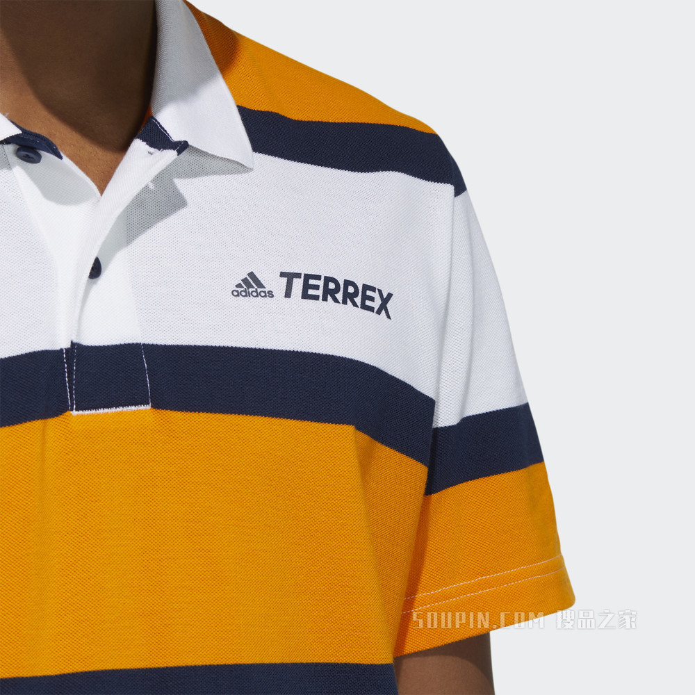 TERREX STRIPED POLO 户外运动短袖POLO衫