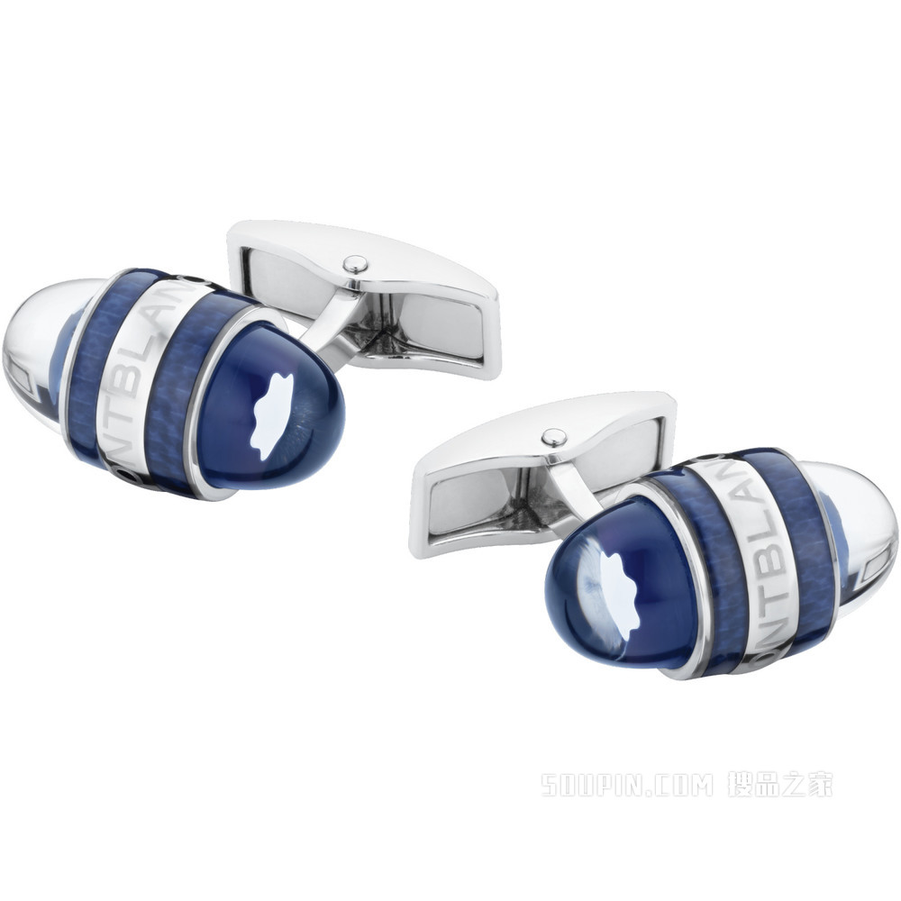 万宝龙星际行者系列精钢漆面袖扣