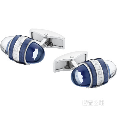 万宝龙星际行者系列精钢漆面袖扣