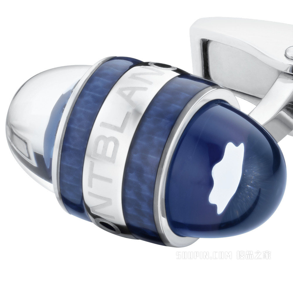 万宝龙星际行者系列精钢漆面袖扣