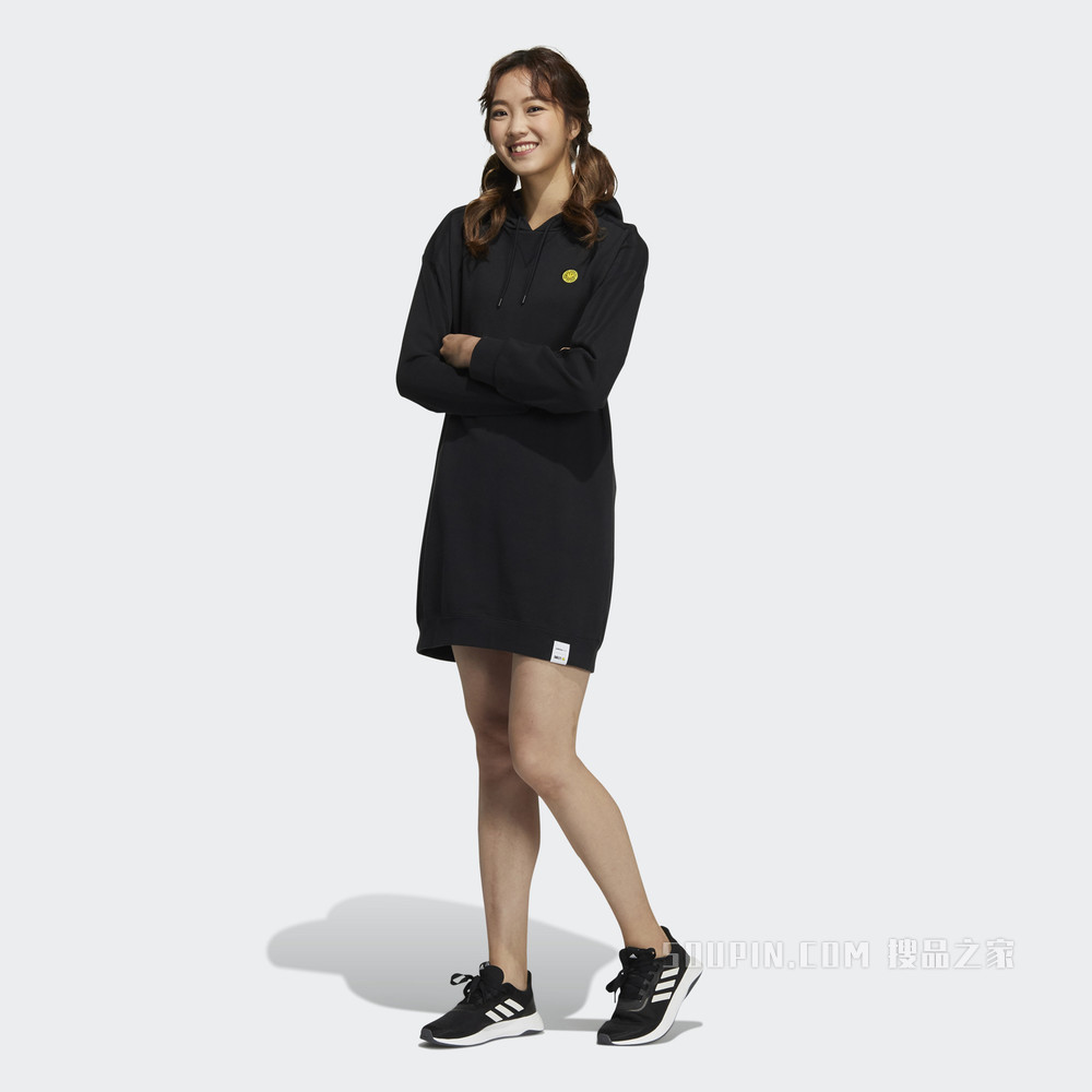 adidas neo W SMLY DRESS SMILEY笑脸联名运动连衣裙