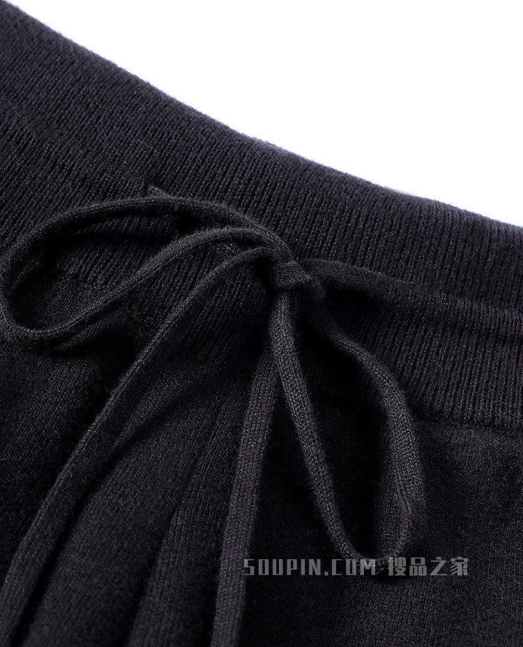 字母绣章休闲卫裤